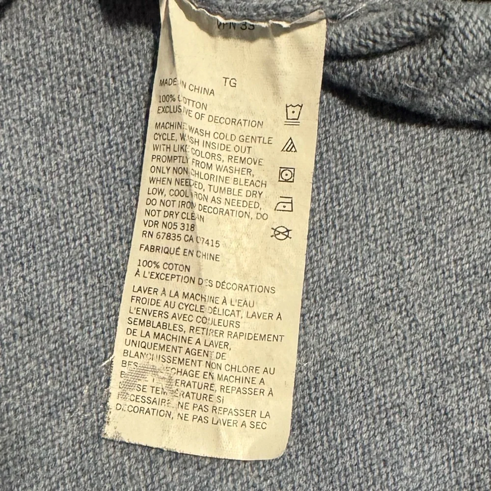 Nautica Men’s XL 1/4 Zip Long Sleeve Heather Blue Sweater